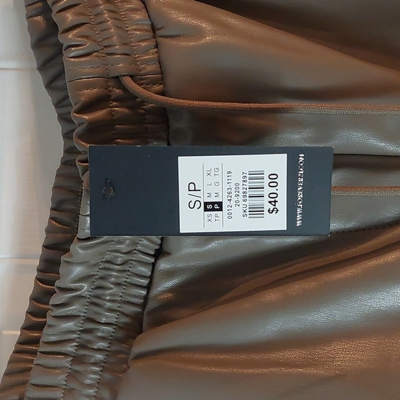 Forever 21 Faux Leather Joggers - Picture 5 of 8